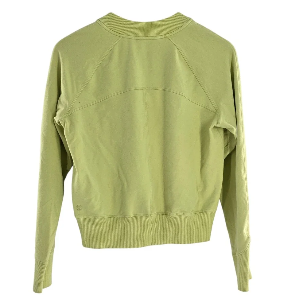 Lululemon Ready To‎ Roll Lemon Vibe Crew SZ 10
